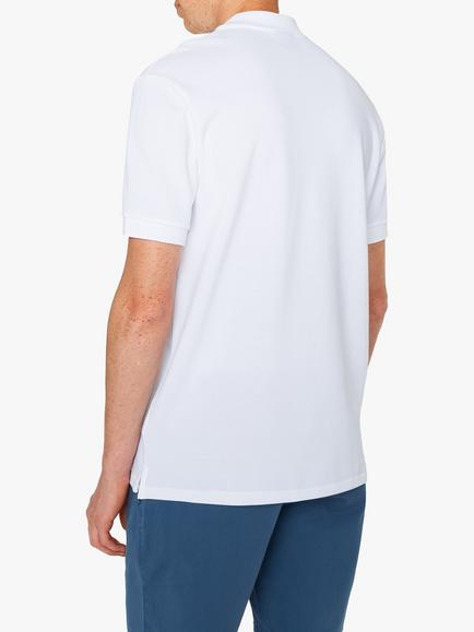 Paul Smith Zebra Applique Organic Cotton Polo Shirt - view 2, Whites