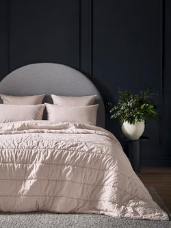 Bedfolk Relaxed Cotton Quilted Bedspread, Rose