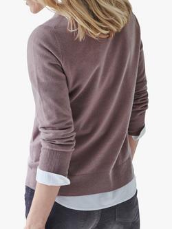 Pure Collection Cashmere Crew Neck Jumper - view 2, Light Brown