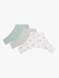 John Lewis Baby GOTS Organic Cotton Hip Dysplasia Joggers, Pack of 3, Multi