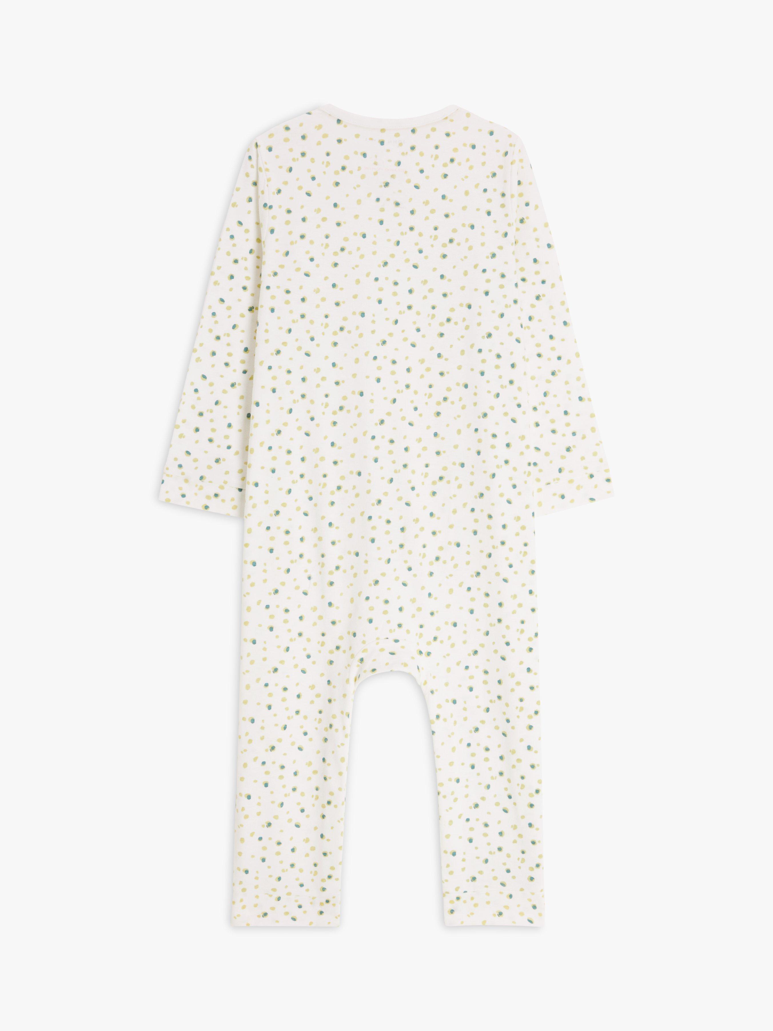 Product image 2 of 3, which shows John Lewis Baby GOTS Organic Cotton Adaptive Romper, Multi, 6-9 months