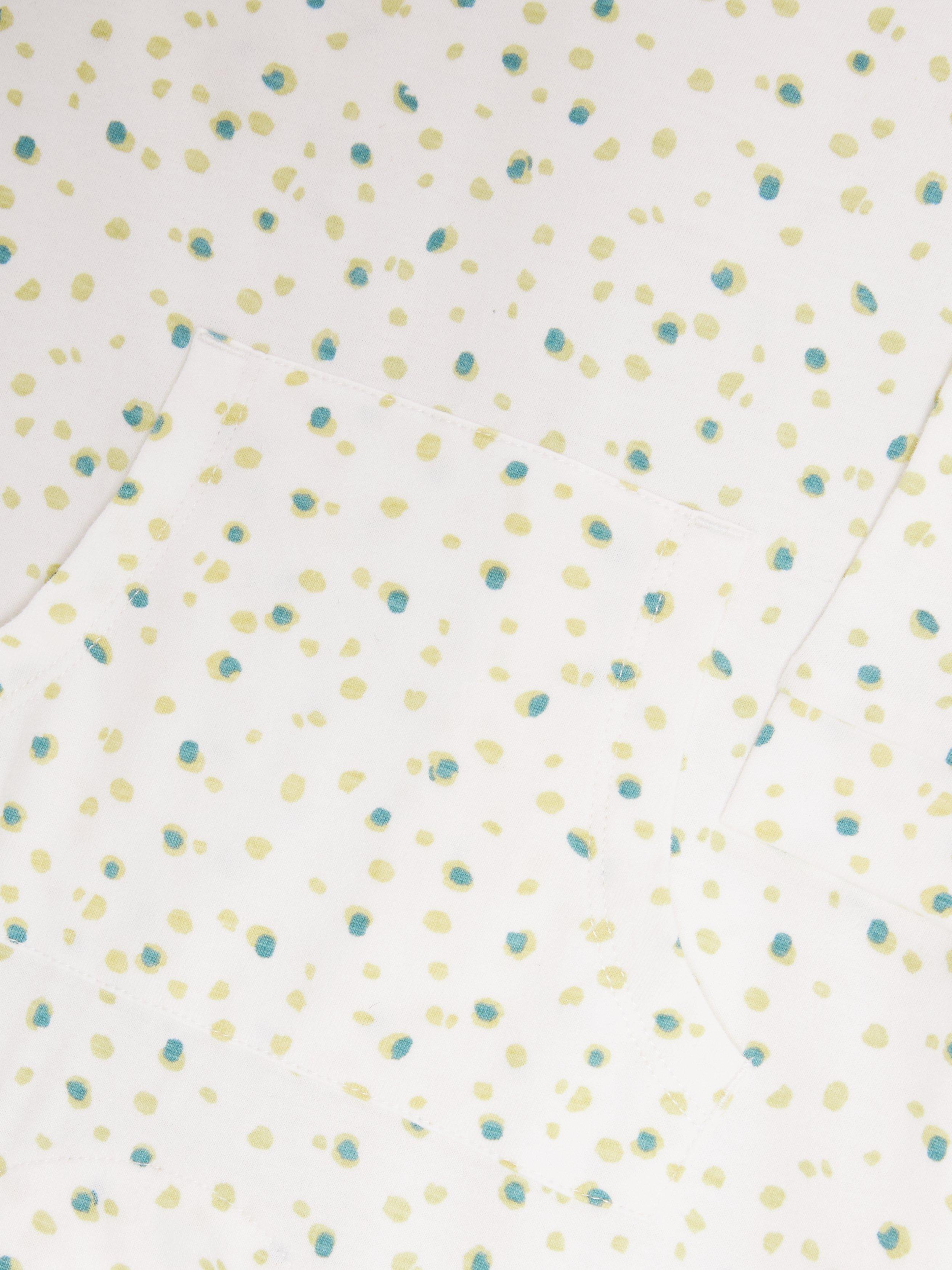 Product image 3 of 3, which shows John Lewis Baby GOTS Organic Cotton Adaptive Romper, Multi, 6-9 months