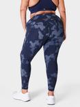 Sweaty Betty Power Ultra Sculpt High Waisted 7/8 Gym Leggings, Blue Fade