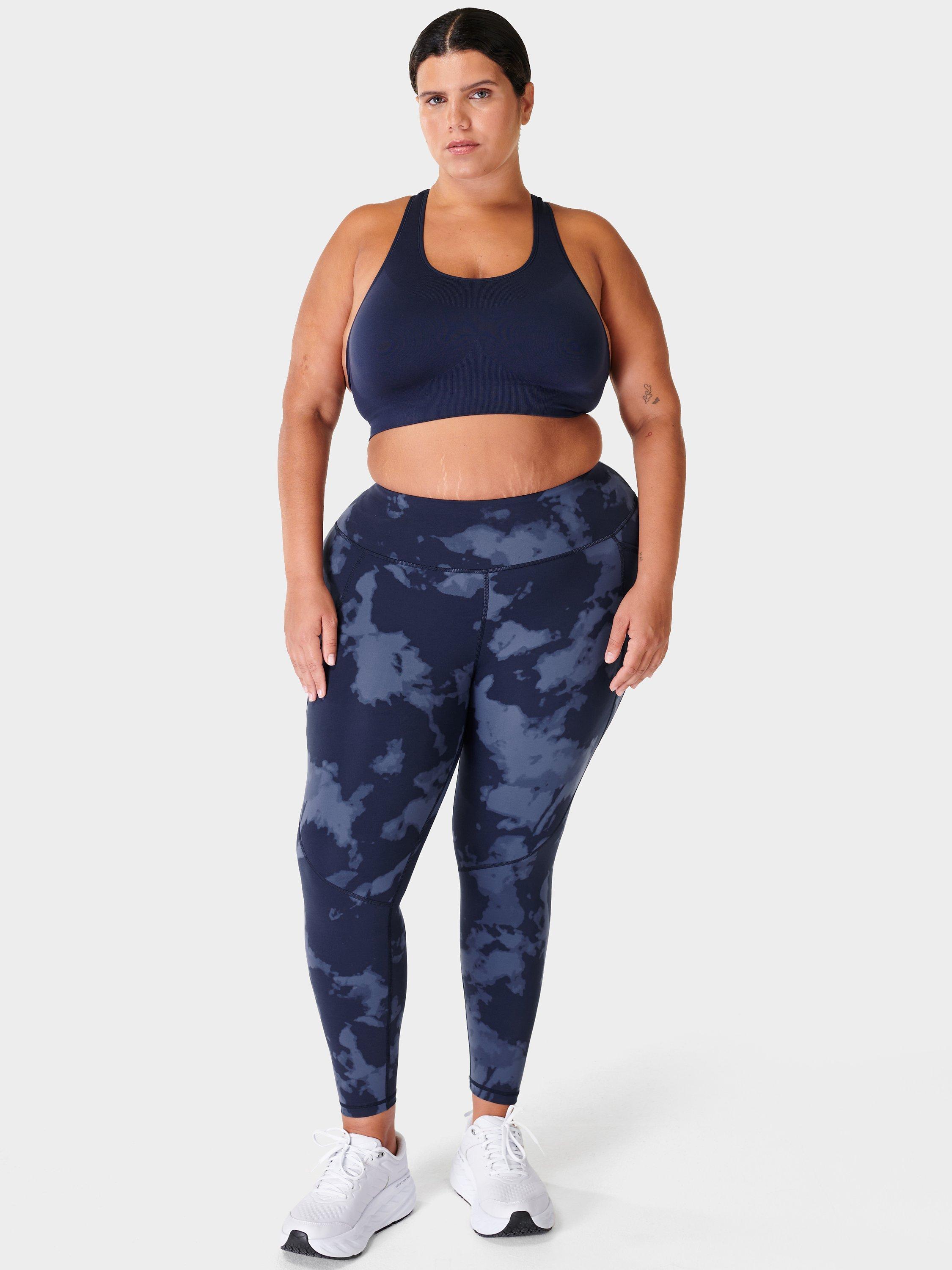 Product image 3 of 6, which shows Sweaty Betty Power 7/8 Workout Leggings, Blue Fade, XXS