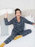British Boxers Tartan Brushed Cotton Pyjama Set, Jura