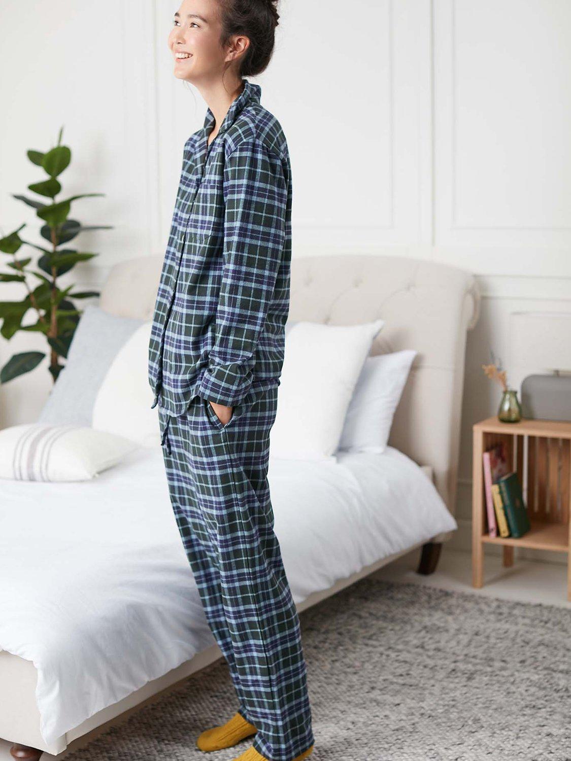 Product image 7 of 7, which shows British Boxers Tartan Brushed Cotton Pyjama Set, Jura, XS