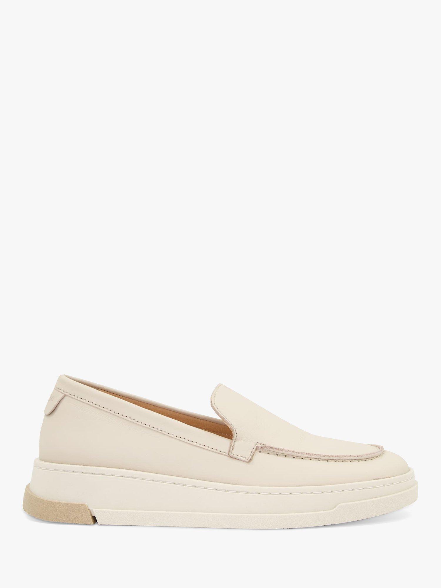Dune Generate Leather Flatform Slip On Shoes