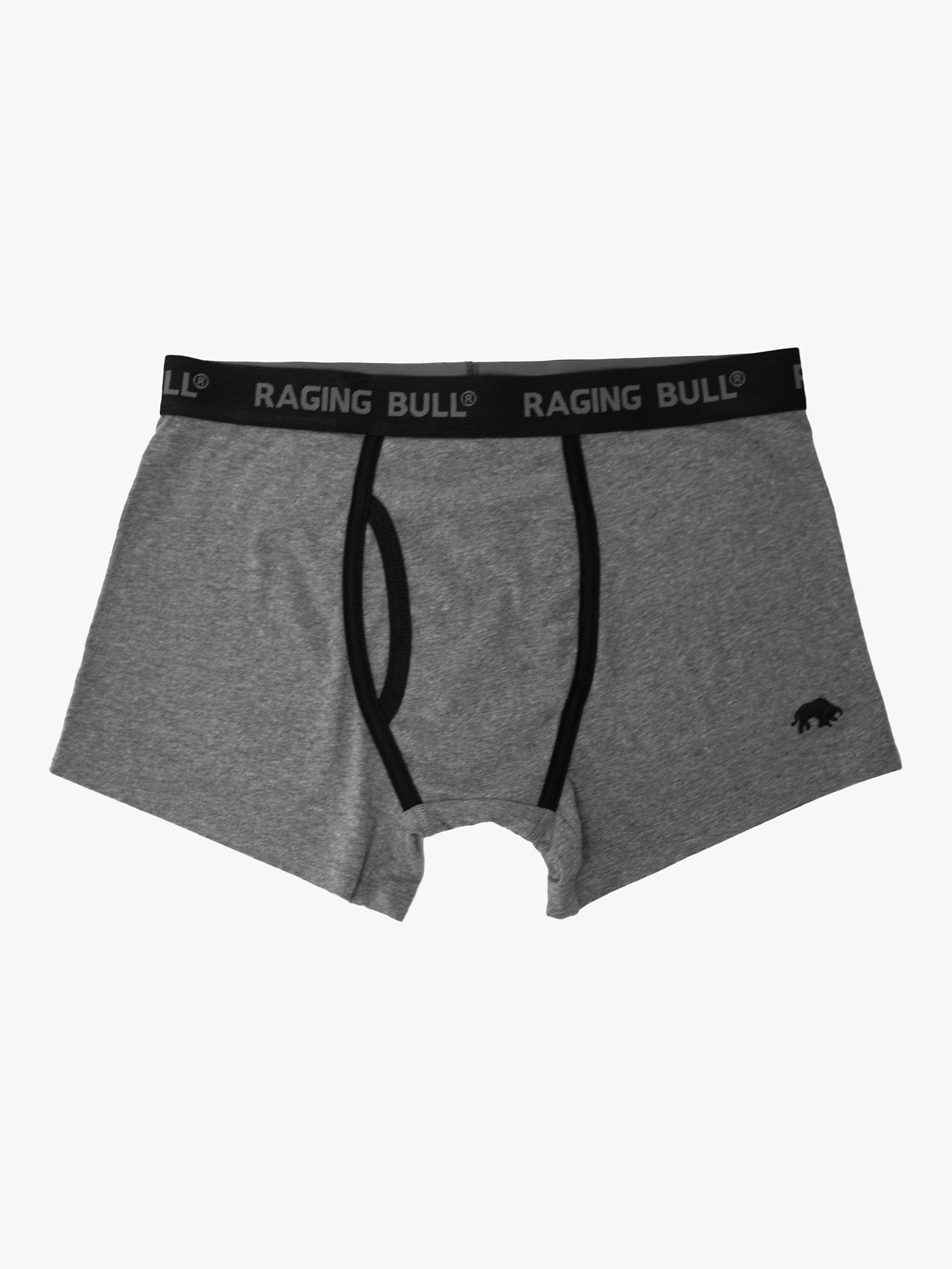 Raging Bull Cotton Stretch Boxers, Pack of 3, Black, S