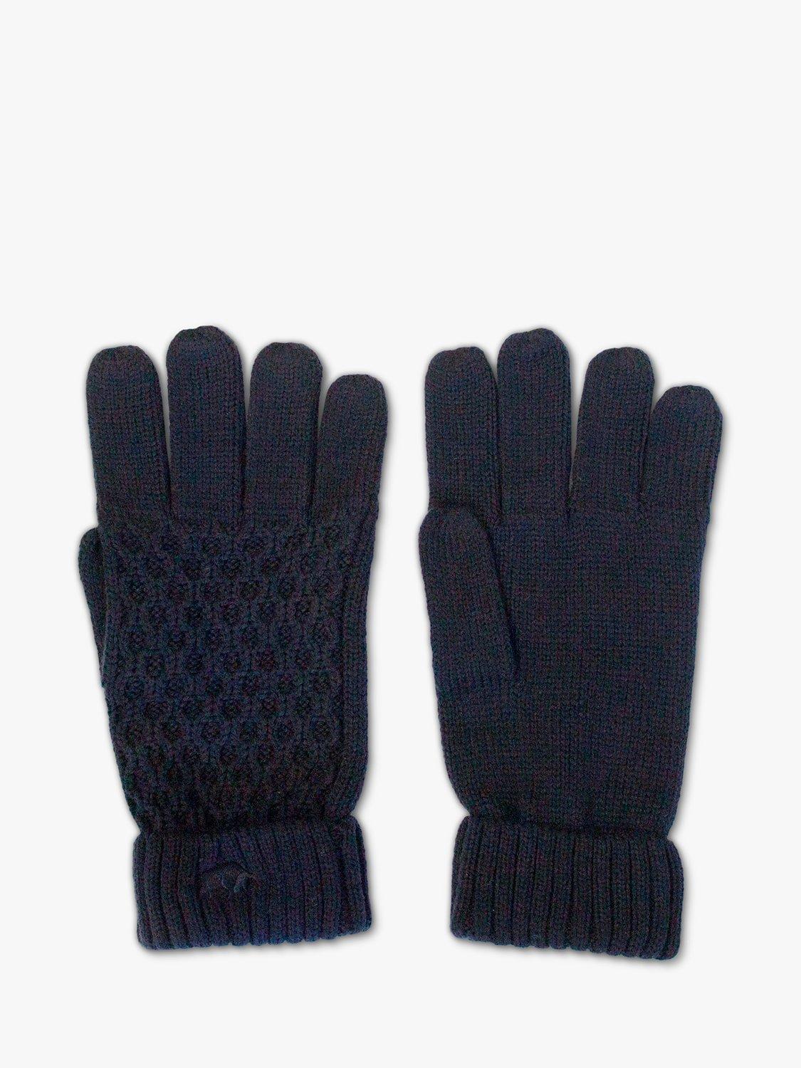 Product image 1 of 3, which shows Raging Bull Cable Knit Gloves, Navy, One Size