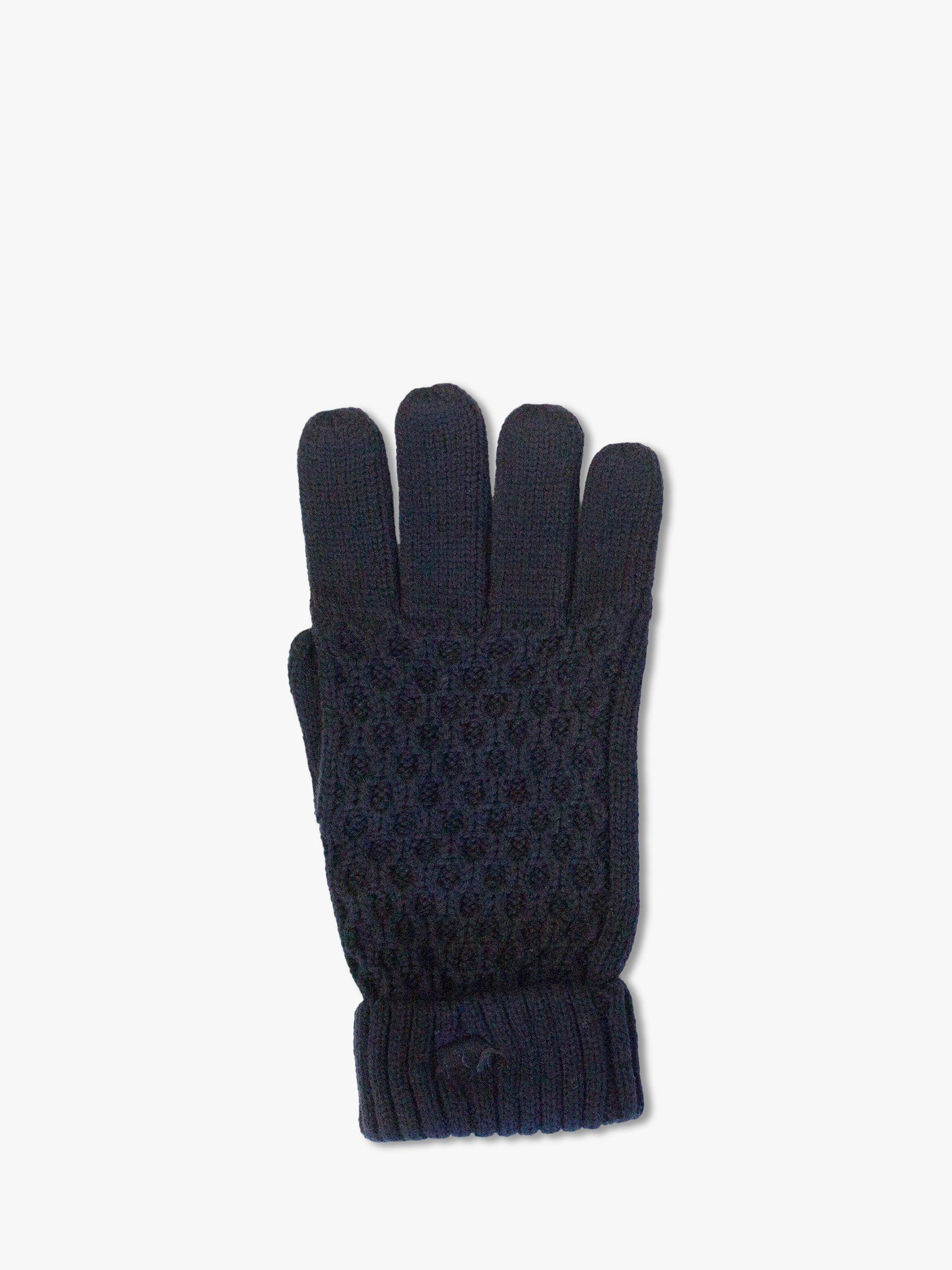 Product image 2 of 3, which shows Raging Bull Cable Knit Gloves, Navy, One Size