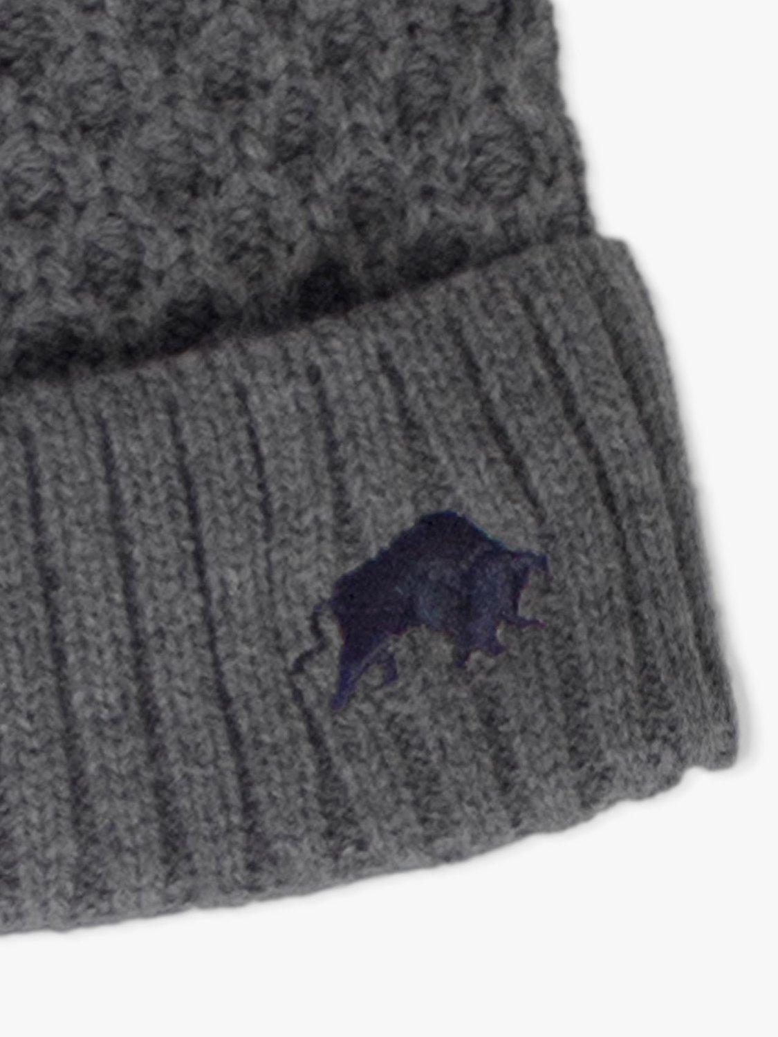 Product image 2 of 2, which shows Raging Bull Cable Knit Beanie, Charcoal, One Size