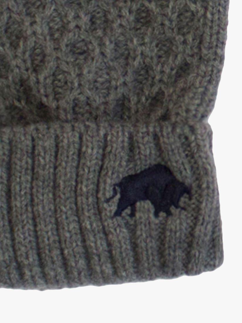 Raging Bull Cable Knit Gloves, Charcoal, One Size