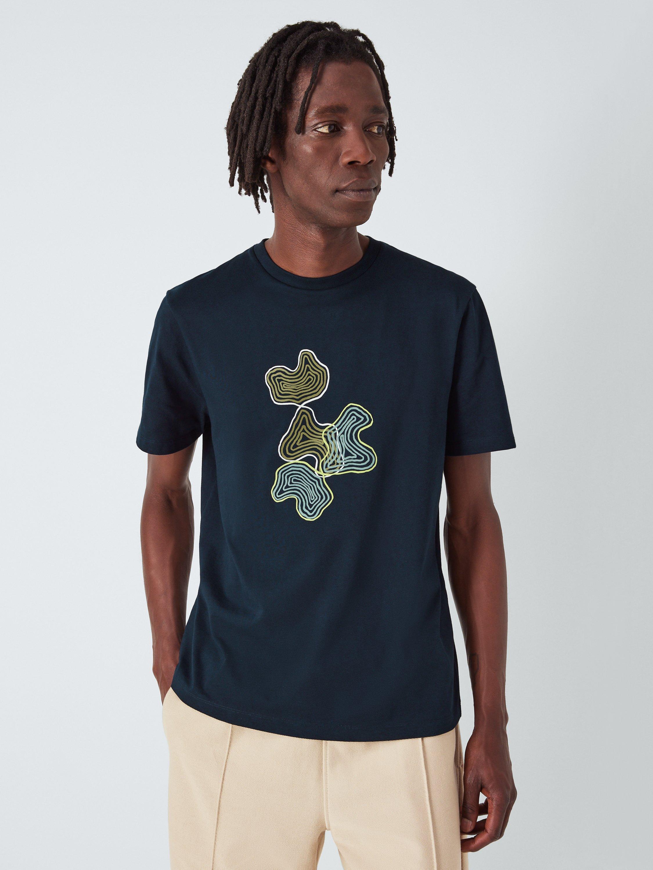 Kin Lino Print T-Shirt, Carbon