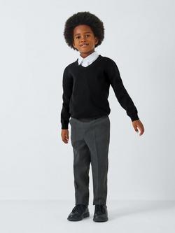 John Lewis Unisex Cotton School Jumper, Pack of 2 - view 2, Black
