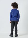 John Lewis ANYDAY Unisex Cotton School Jumper, Pack of 2, Blue Royal