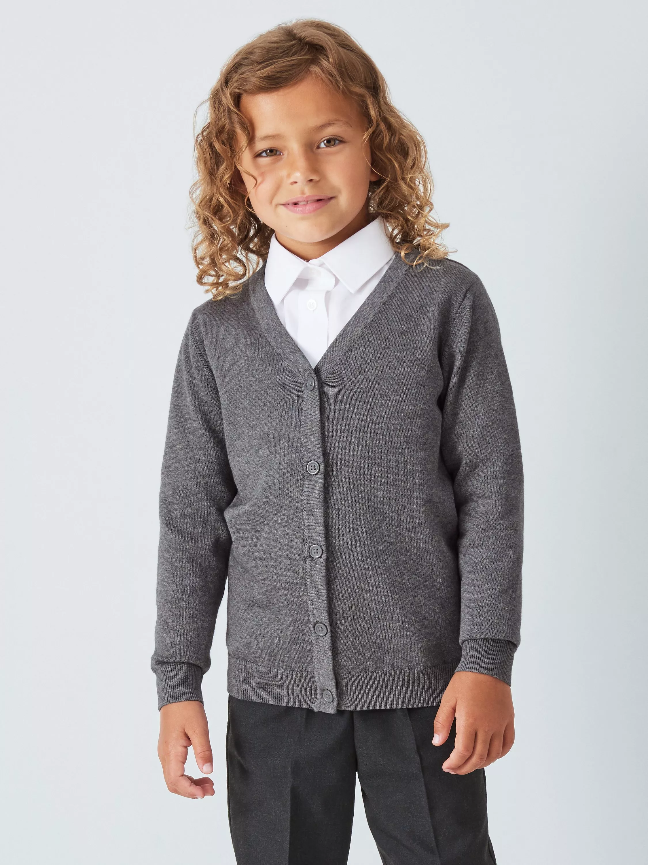 John Lewis ANYDAY Unisex Cotton School Cardigan Pack of 2