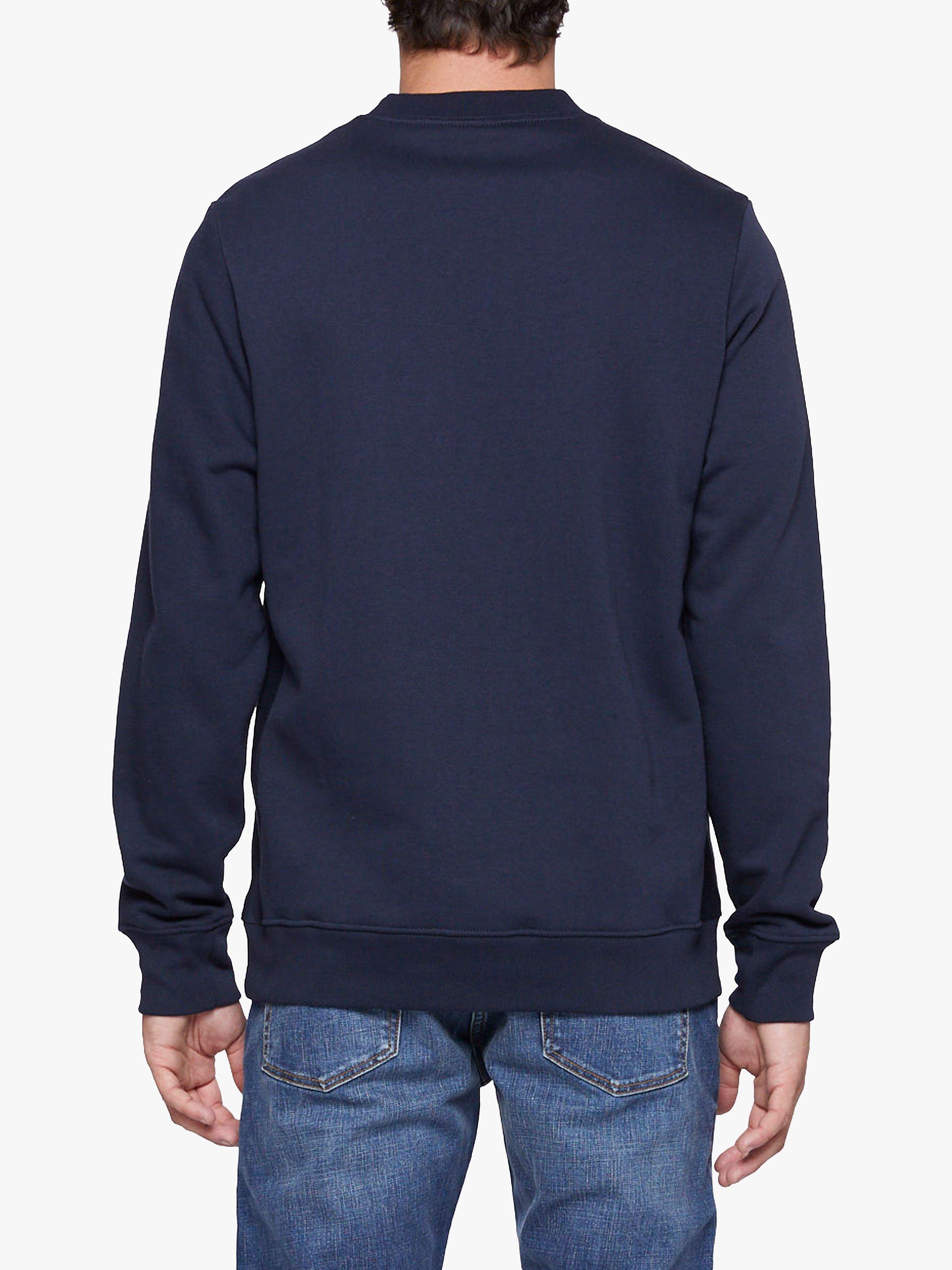 Product image 2 of 5, which shows Paul Smith Zebra Embroidered Organic Cotton Jumper, Blue, S