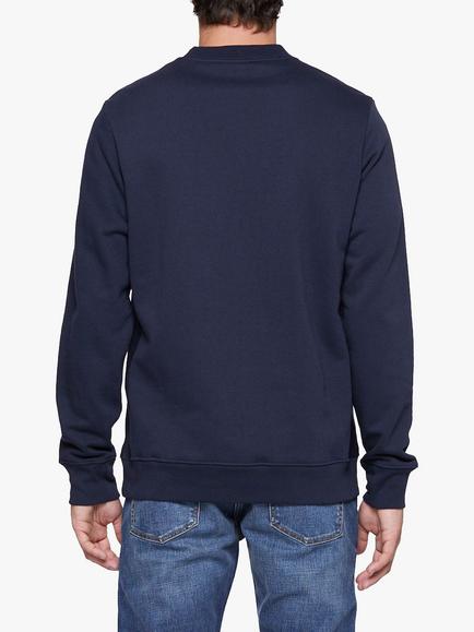 Paul Smith Zebra Embroidered Organic Cotton Jumper - view 2, Blue