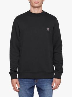 PS Paul Smith Organic Cotton Zebra Sweatshirt, Black