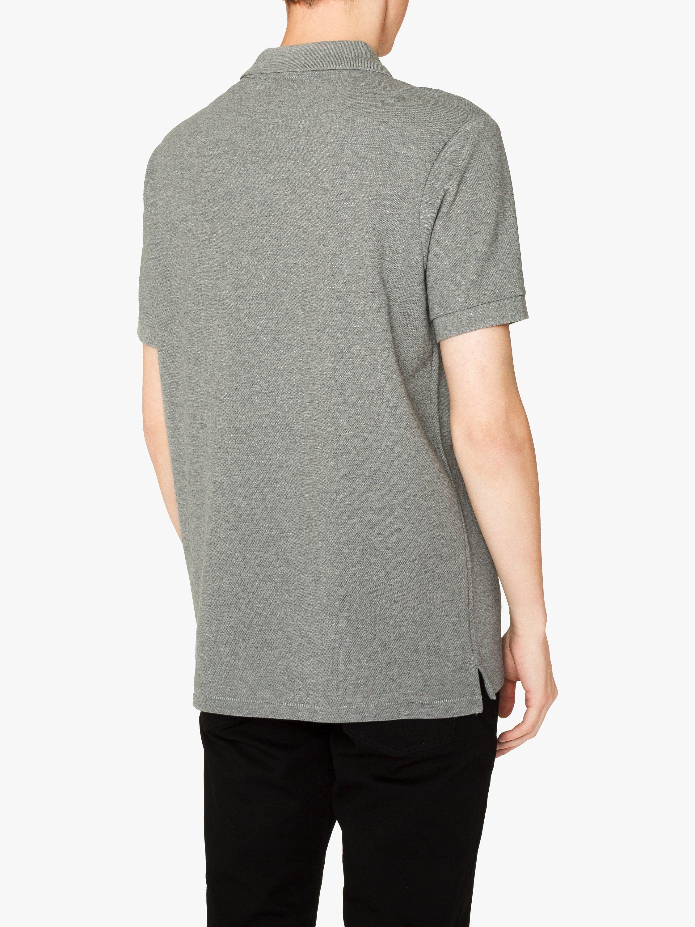PS Paul Smith Pique Zebra Polo Shirt, Greys, S