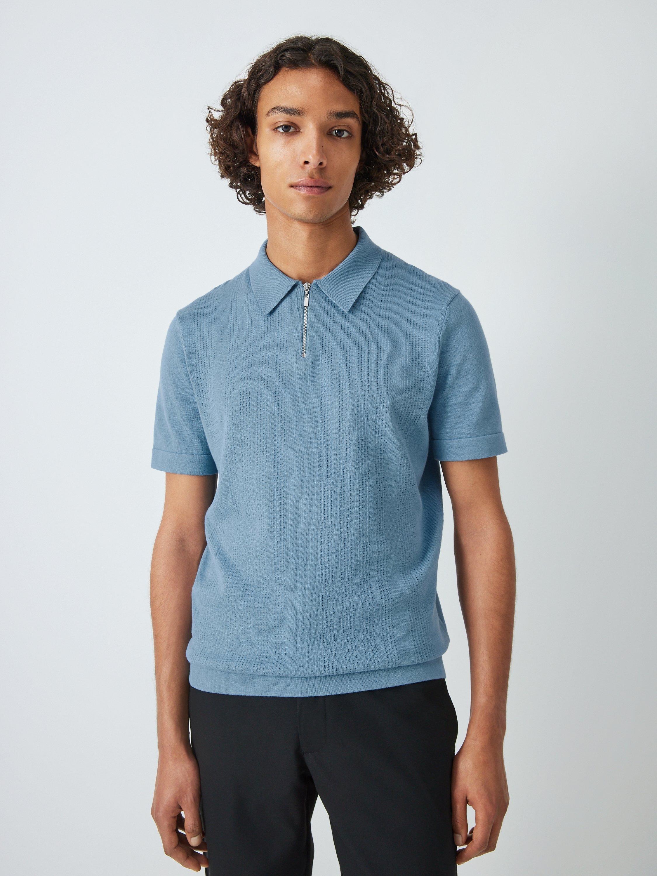 Kin Interest Zip Short Sleeve Polo