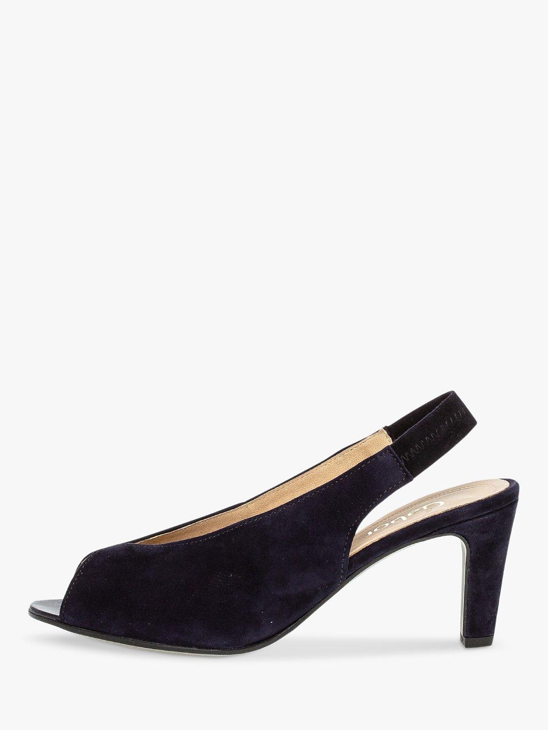 Gabor Eternity Slingback Court Shoes, Navy
