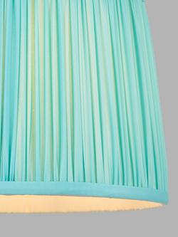 John Lewis + Matthew Williamson Faux Silk Pleated Lampshade - view 2, Mint Green