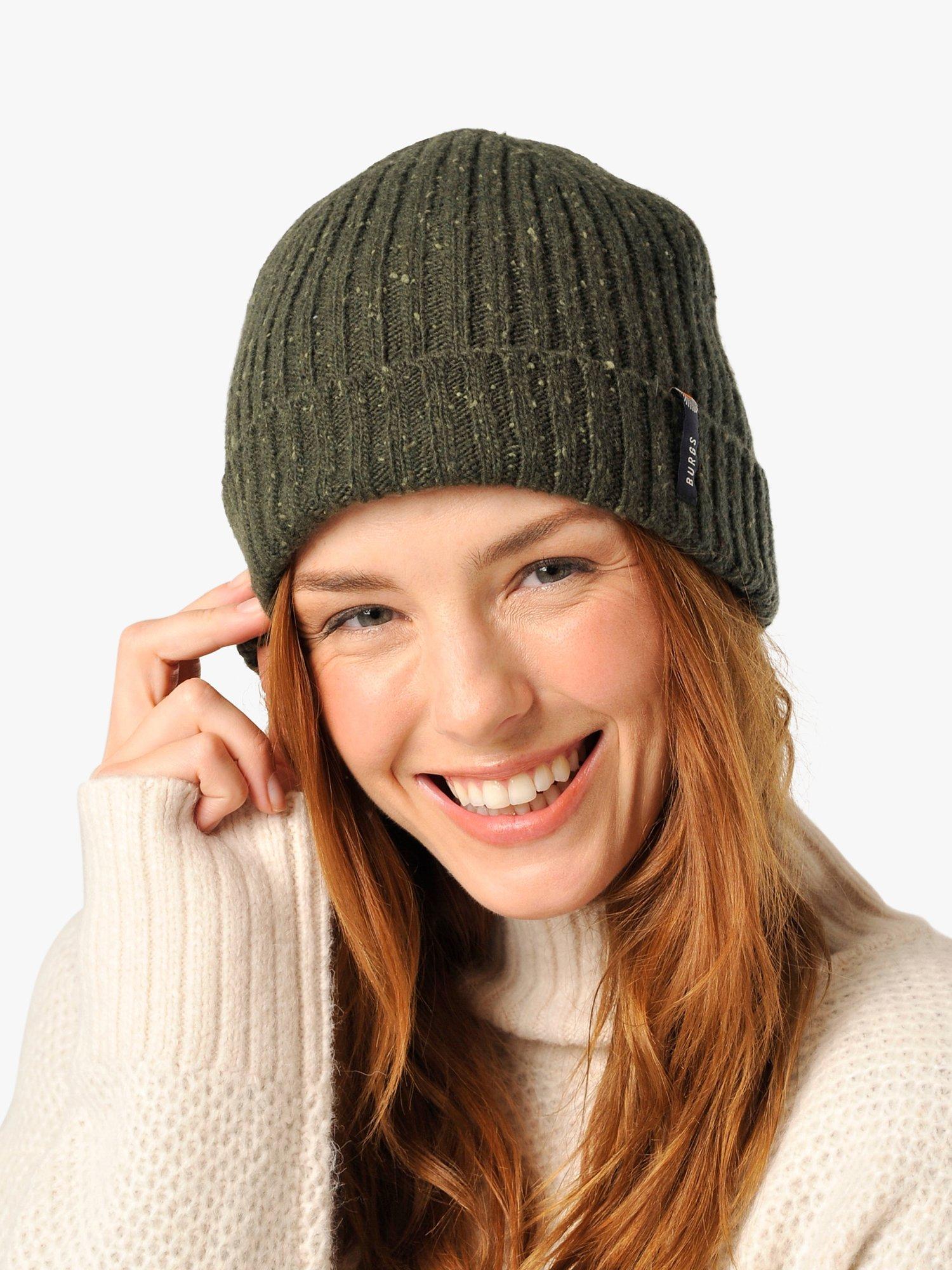 Burgs Bampton Beanie, Deep Olive Green, One Size