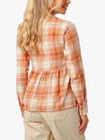 Burgs Filleigh Peplum Cotton Blouse