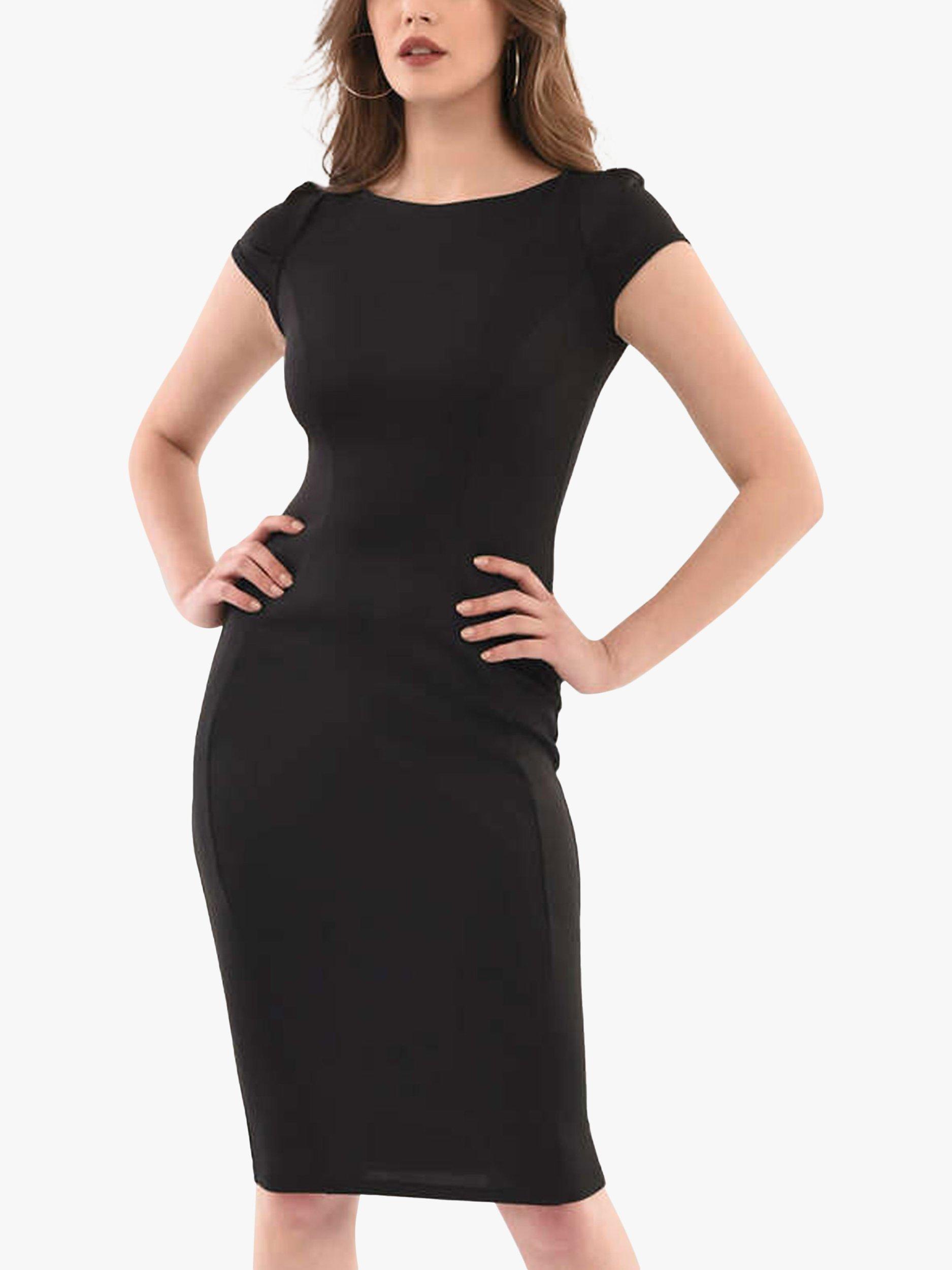 Closet London Jersey Bodycon Midi Dress, Black