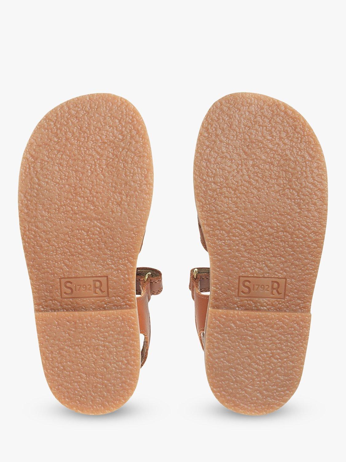 Product image 5 of 6, which shows Start-Rite Kids' Holiday Leather Sandals, Tan Leather, 7F Jnr