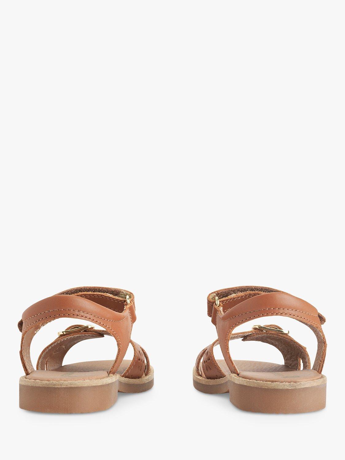 Start-Rite Kids' Holiday Leather Sandals, Tan Leather, 7F Jnr