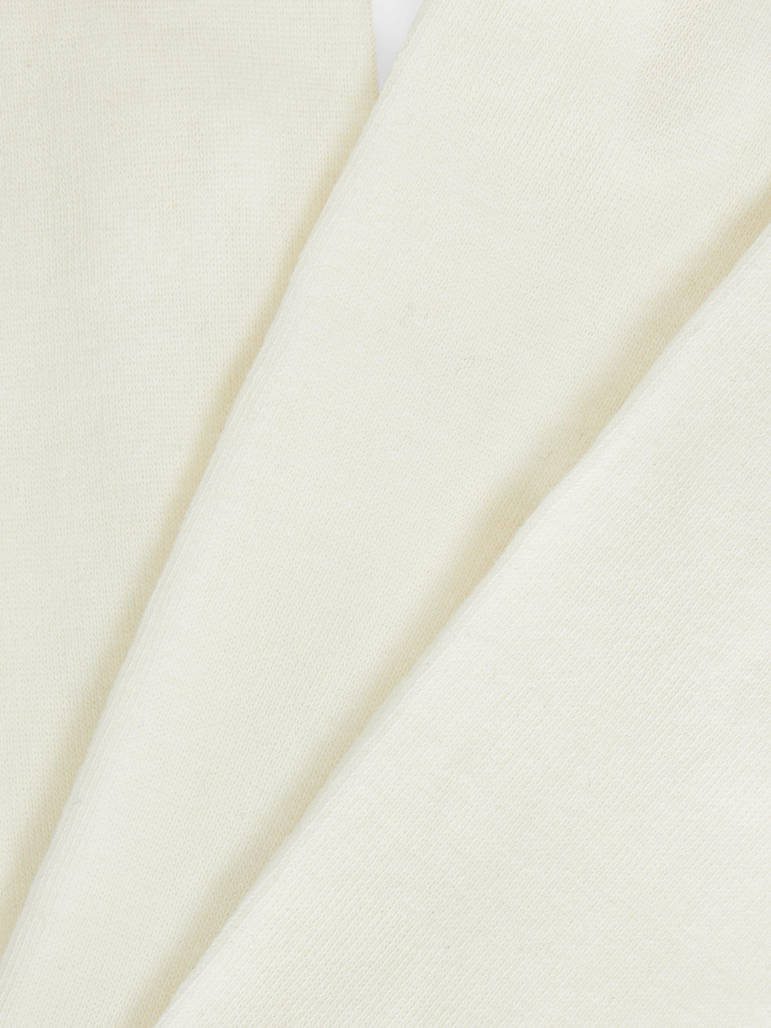 Product image 2 of 2, which shows John Lewis ANYDAY Kids' Cotton Rich Tights, Pack of 3, White, 3-4 years