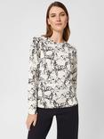 Hobbs Brooke Merino Wool Dalmatian Jumper, Ivory/Black