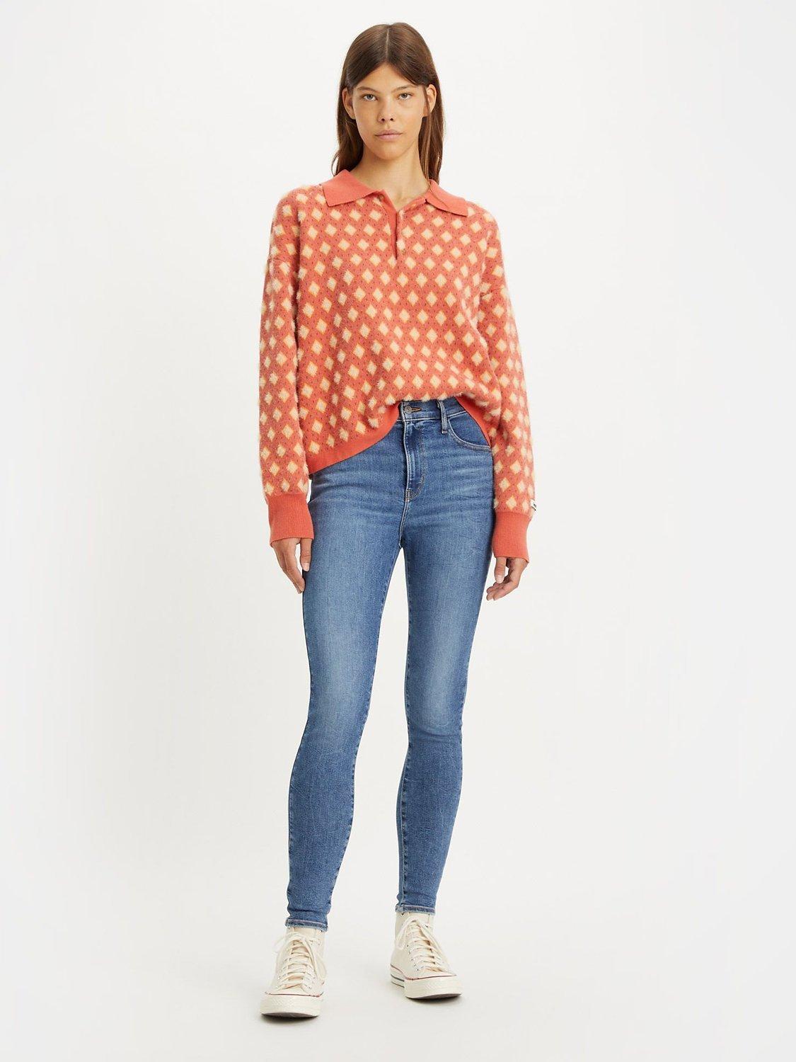 Product image 1 of 4, which shows Levi's 720 High-Waisted Skinny Jeans, Love Song Mid, W24/L30