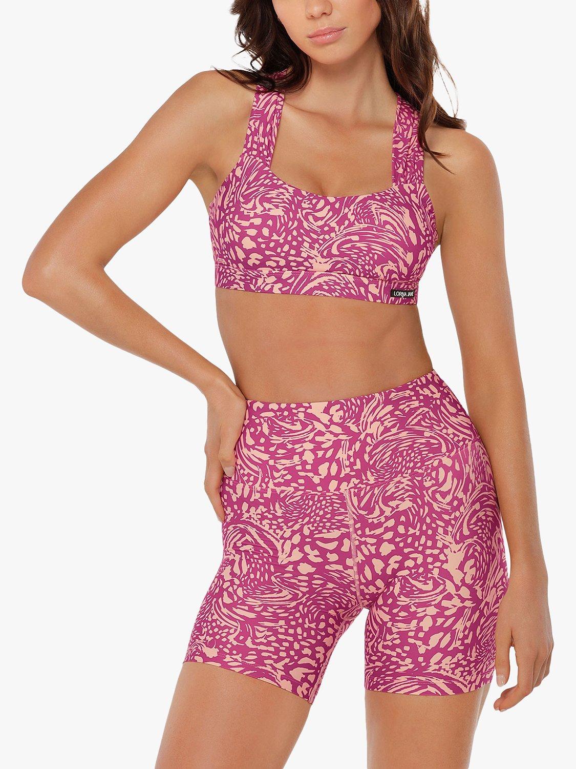 Lorna Jane Twist It Sports Bra, Pink
