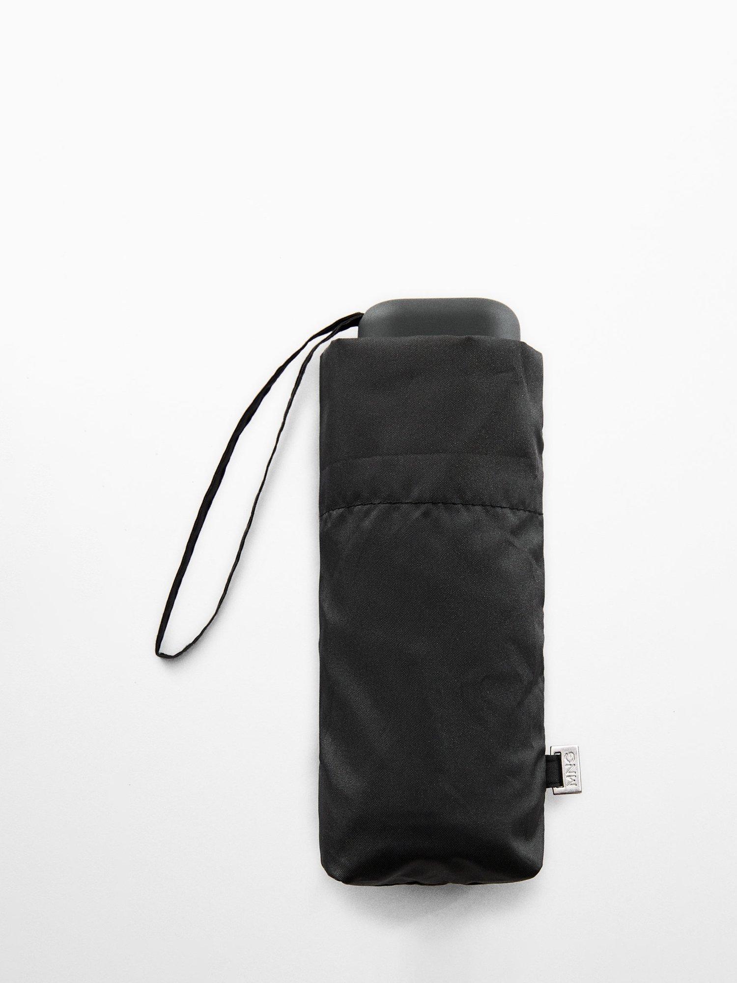 Mango Mini Folding Umbrella, Black, One Size
