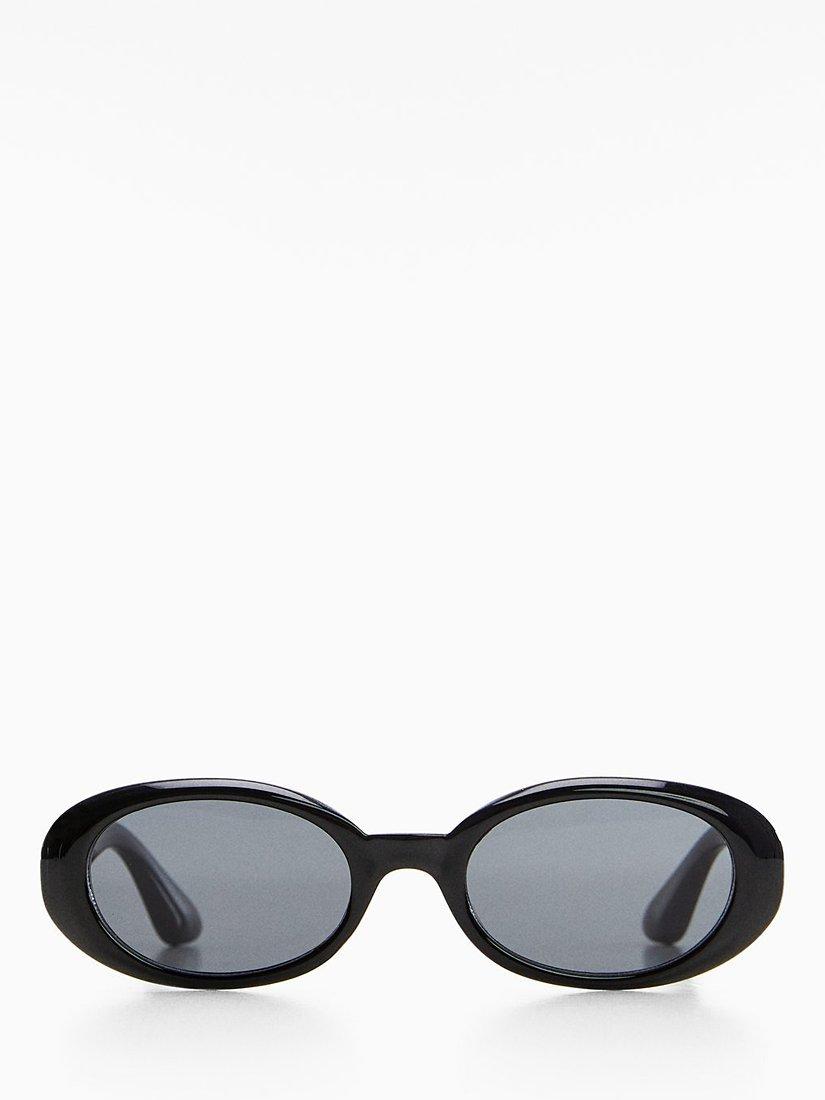 Mango Camille Women's Sunglasses, Black, Black