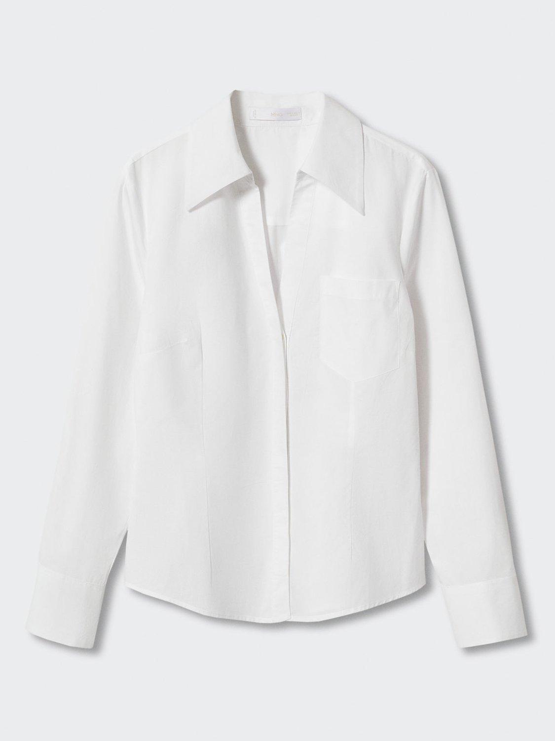 Mango Planita Plain Shirt