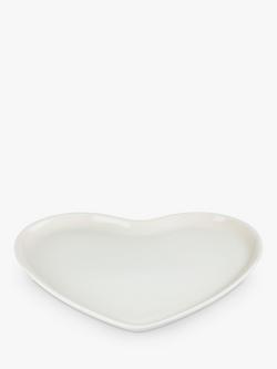 Le Creuset Stoneware Heart Platter, Meringue