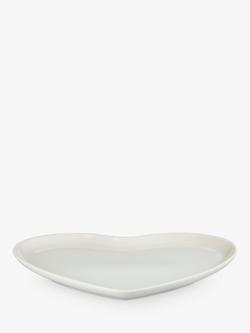 Le Creuset Stoneware Heart Platter - view 2, Meringue