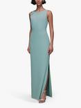 Whistles Tie Back Maxi Dress, Sage Green