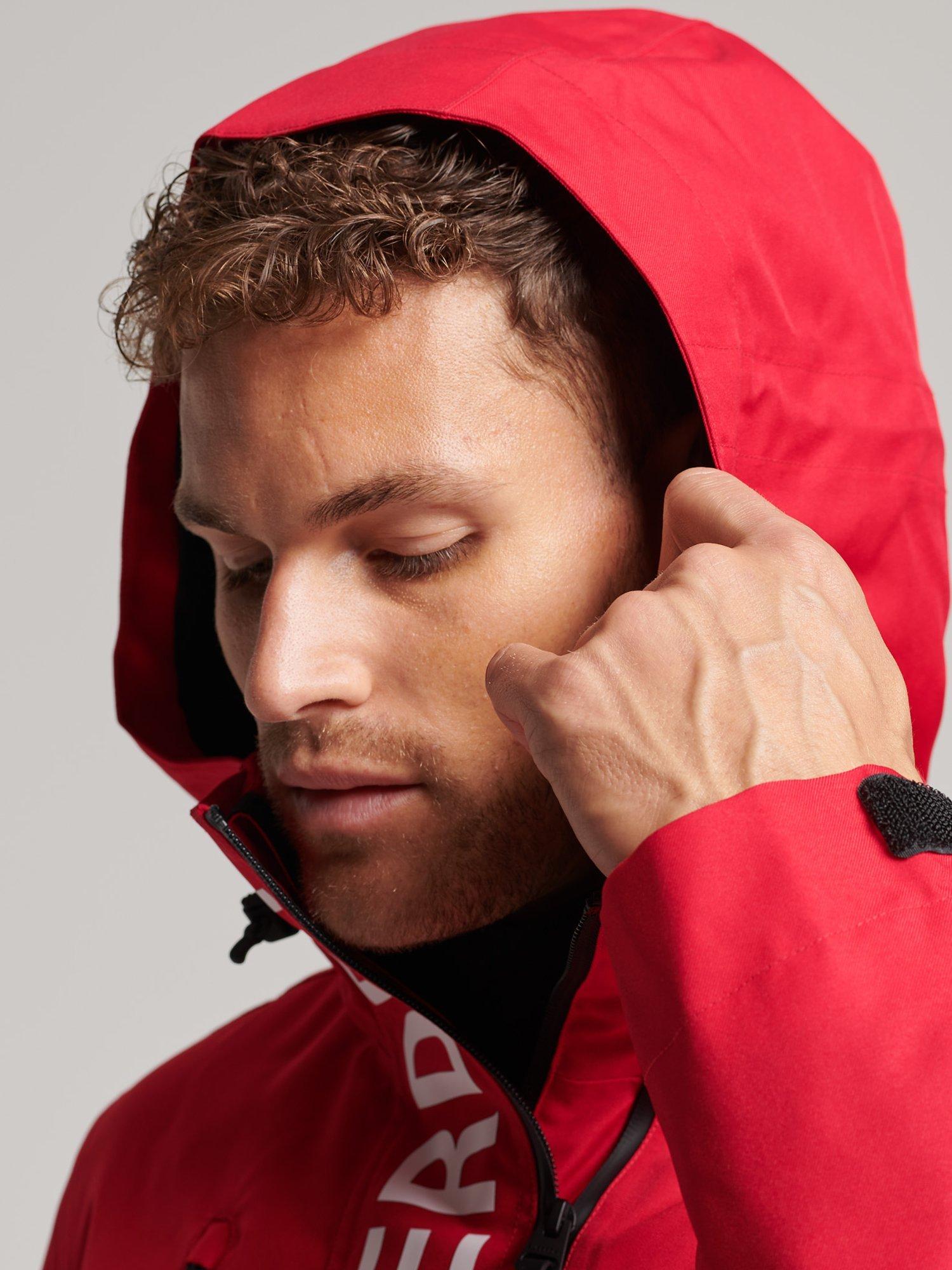 Superdry Rescue Men's Ski Jacket, Carmine Red