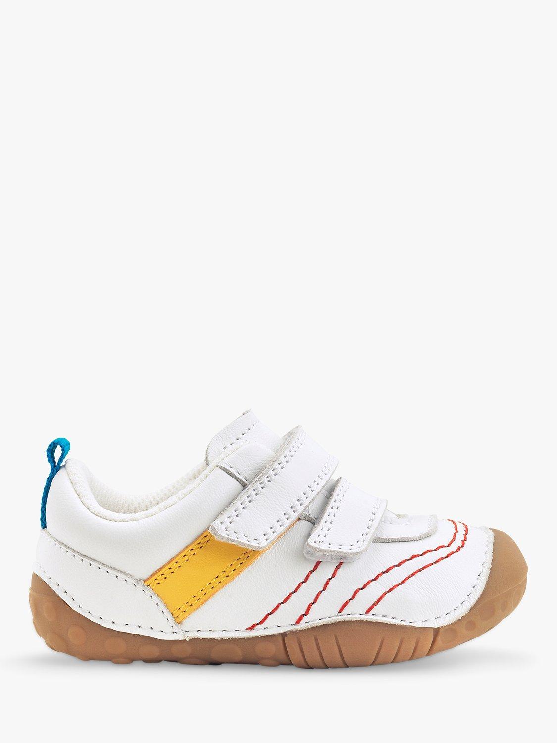 Product image 1 of 6, which shows Start-Rite Baby Little Smile Leather Shoes, White, 2G Jnr