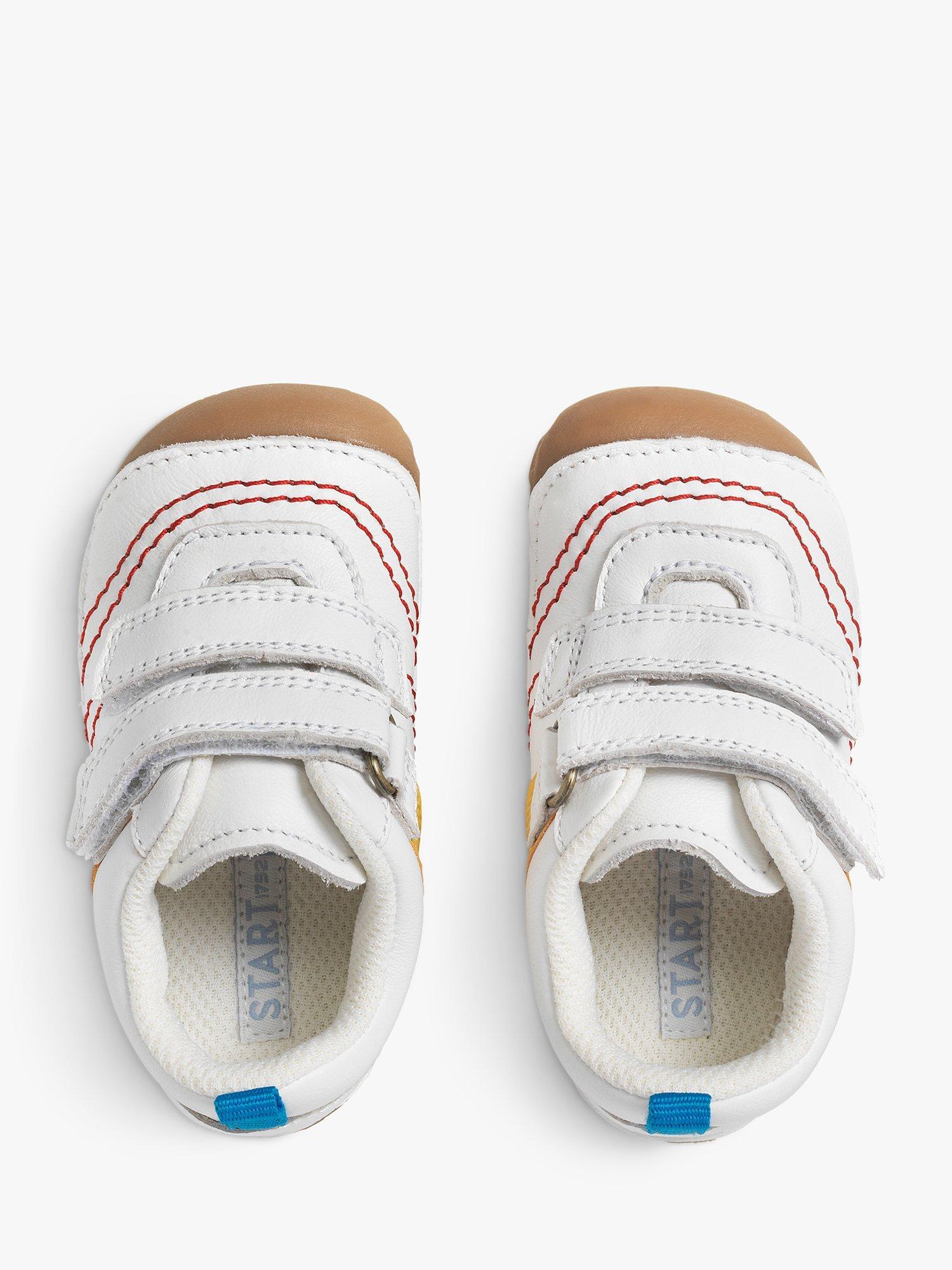 Product image 2 of 6, which shows Start-Rite Baby Little Smile Leather Shoes, White, 2G Jnr