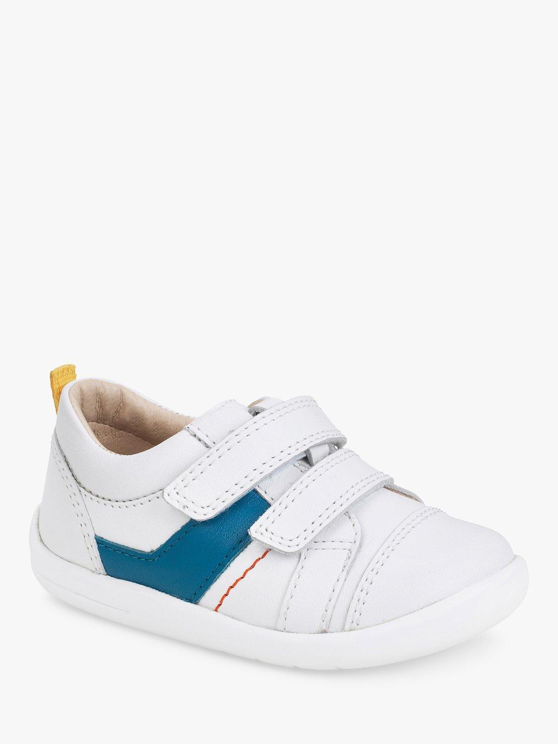 Product image 3 of 6, which shows Start-Rite Baby Maze Leather Pre Walker Shoes, White, 7.5F Jnr