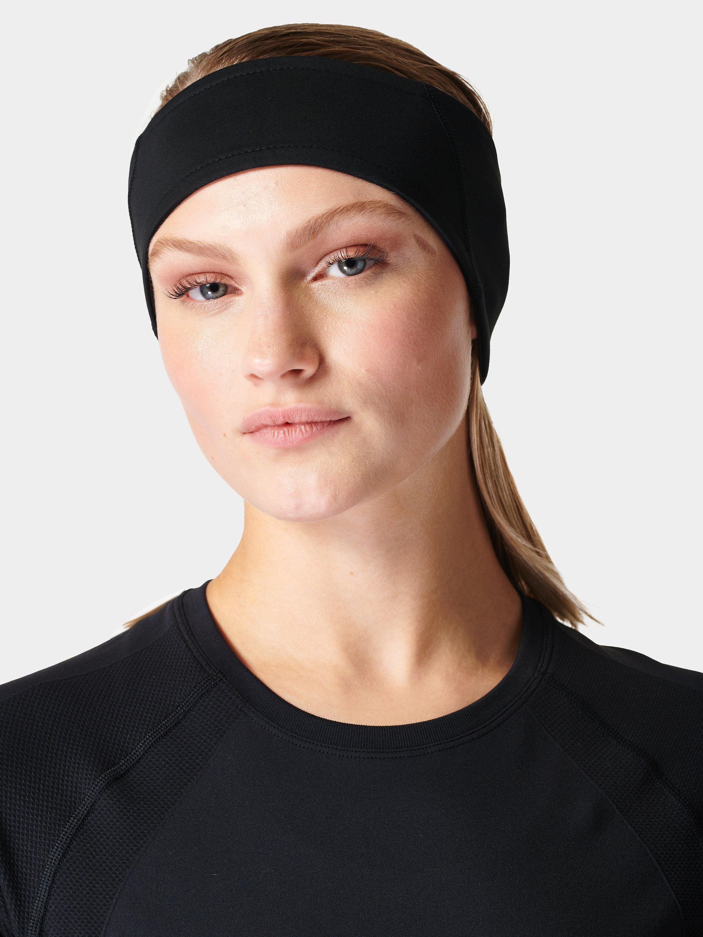Product image 1 of 6, which shows Sweaty Betty Therma Run Ear Warmer, Black, One Size