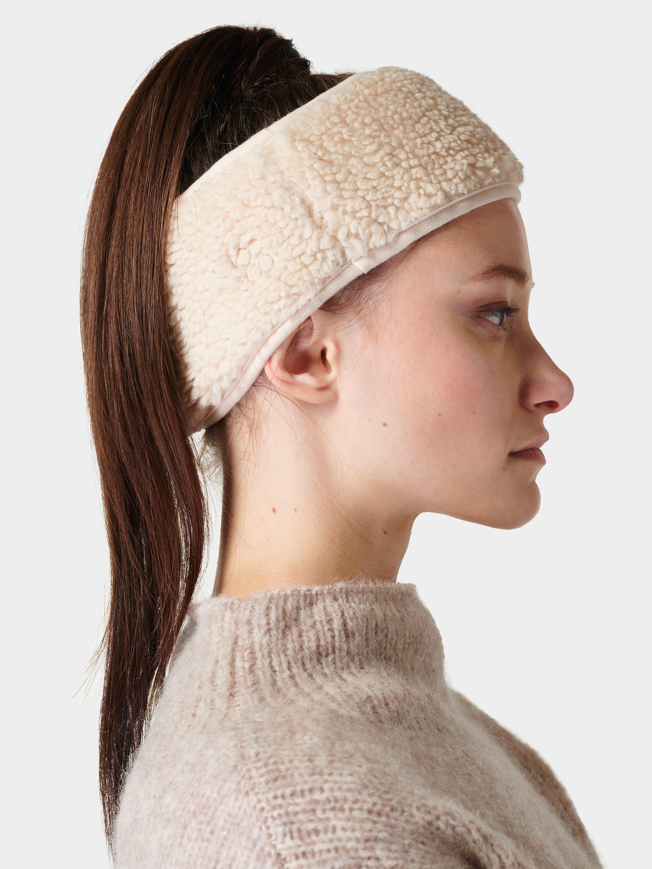 Sweaty Betty Sherpa Reversible Earwarmer, Canvas Beige, One Size