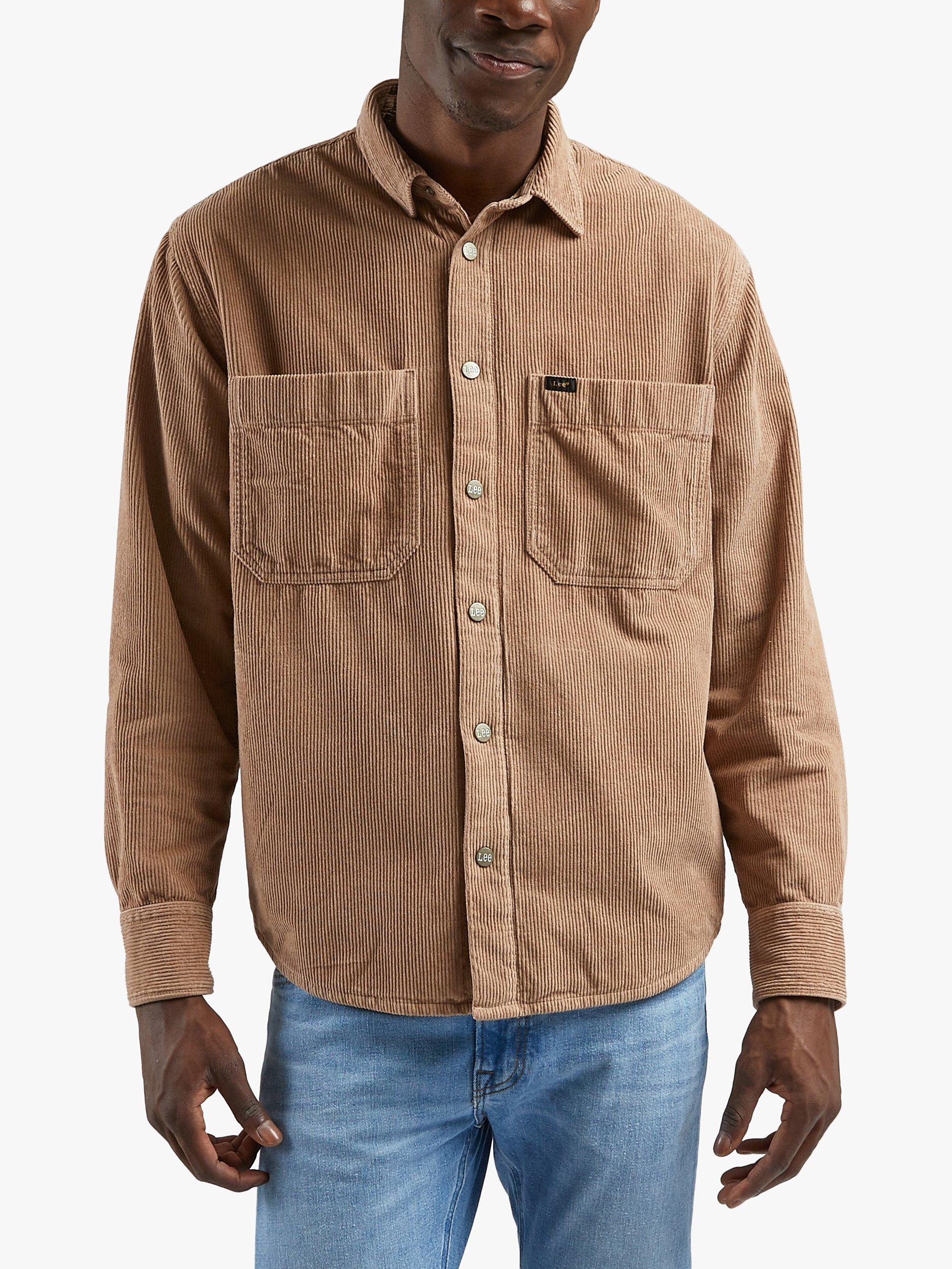 Lee Seasonal Long Sleeve Corduroy Over Shirt, Caramel