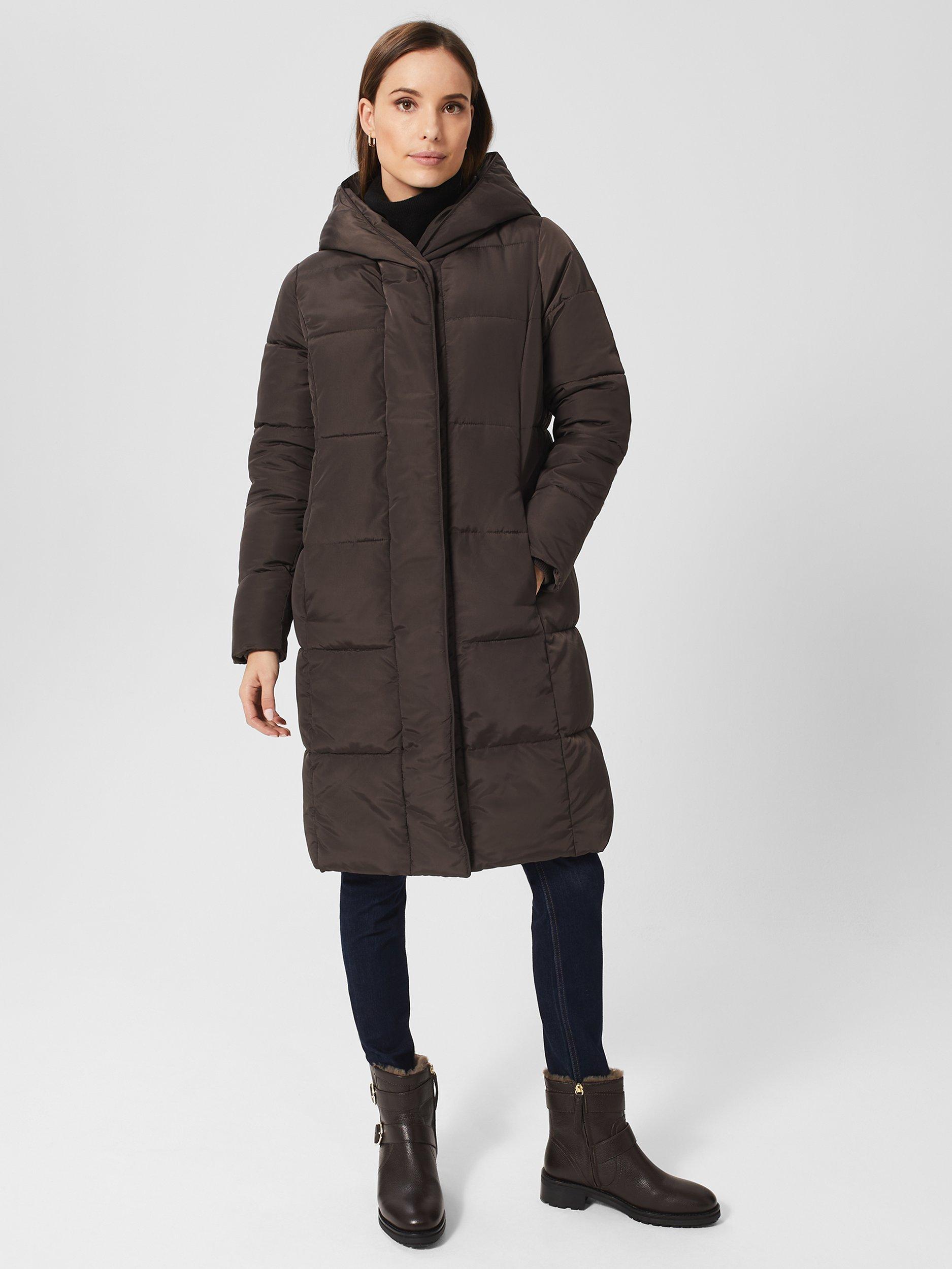 Hobbs Lina Puffer Hoodie Jacket, Mink